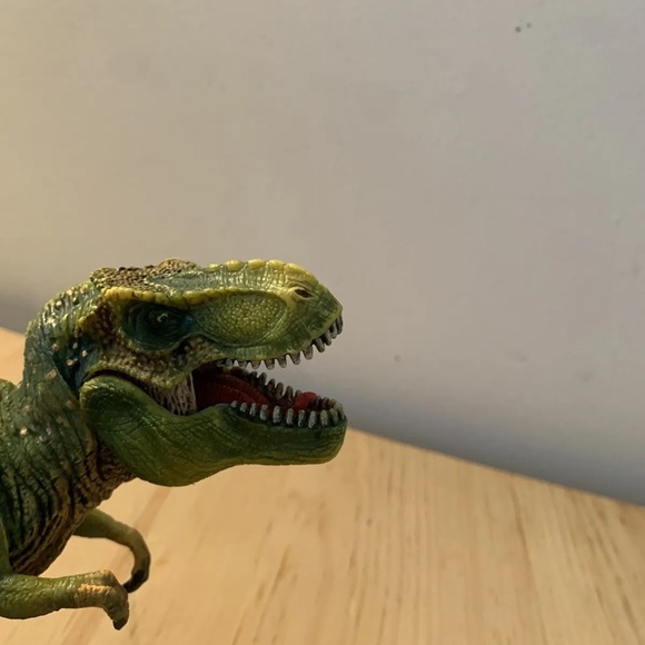 Schleich Tyrannosaurus Rex T Rex Figure Movable Jaw Green Dinosaur Toy 11" - Picture 3 of 4